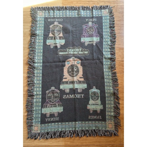 Thomas The Train Tank Engine Woven Tapestry Throw Blanket - Picture 2 of 9